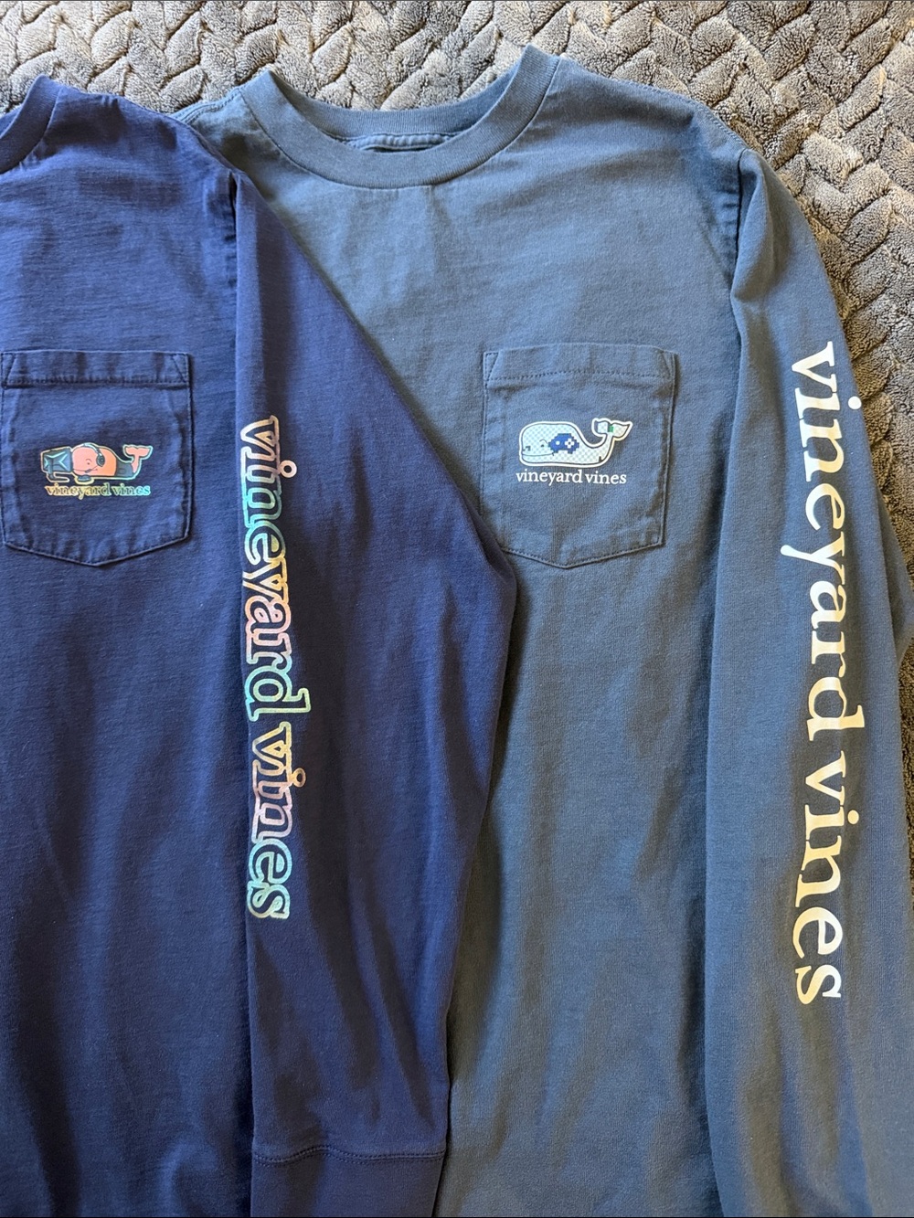 Vineyard Vines Gaming Duo Long Sleeve Pocket Tee Boys Size Large